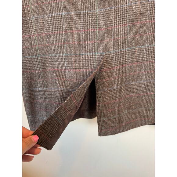 VTG 70s C&R Clothiers Mens Sz 48 Wool Plaid Blazer Sport Coat Union Made USA - Picture 9 of 15